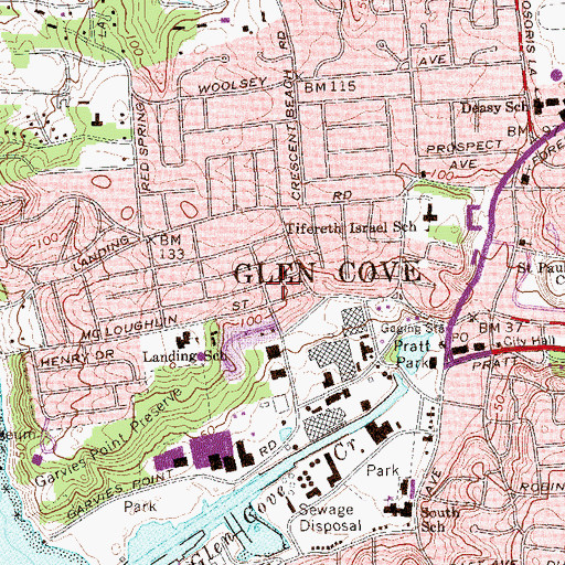 Topographic Map of Mosquito Neck, NY