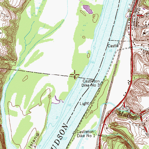Topographic Map of Schermerhorn Island, NY