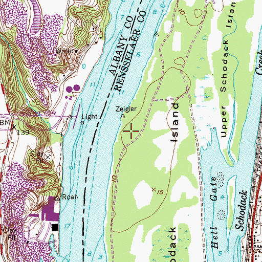 Topographic Map of Mull Plaat (historical), NY