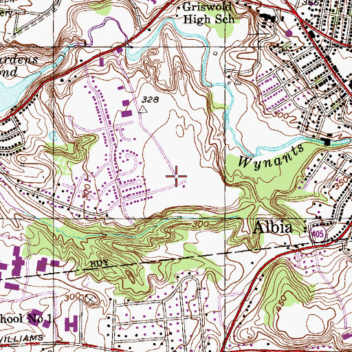 Topographic Map of South Troy, NY