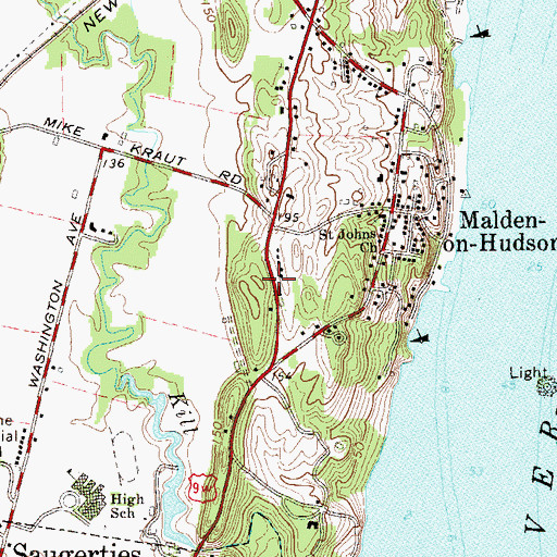Topographic Map of Canoe Hill, NY