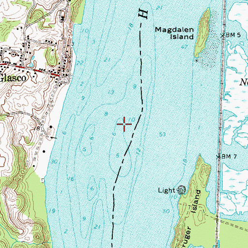 Topographic Map of Saddle Bags, NY