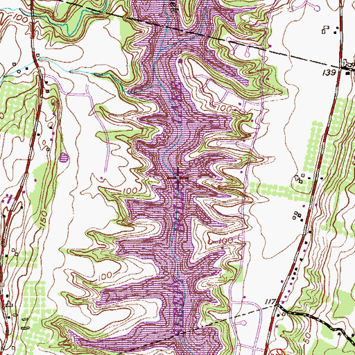 Topographic Map of Sleepy Hollow Lake, NY