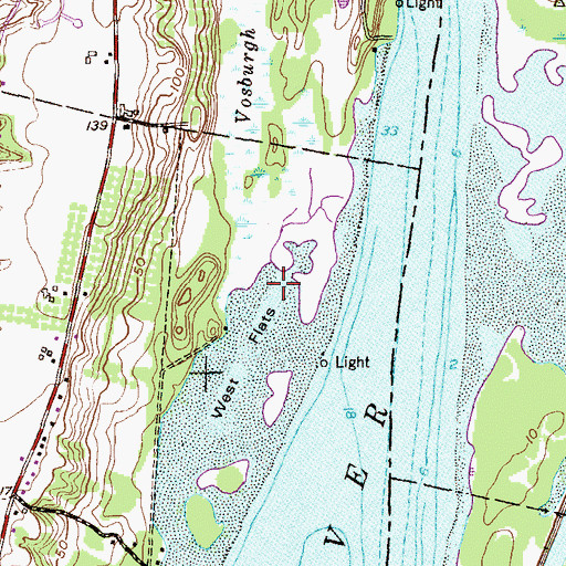 Topographic Map of Hudson Anchorage, NY