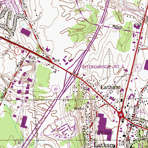 Topographic Map of Interchange Number Six, NY