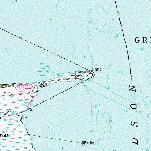 Topographic Map of Piermont Pier, NY