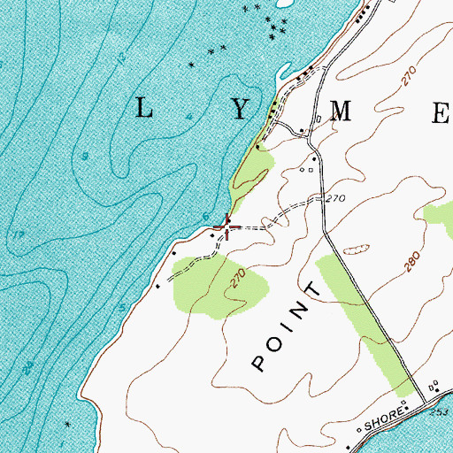 Topographic Map of Dels Boat Basin, NY
