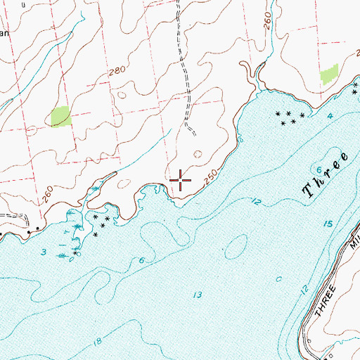 Topographic Map of Bourey Marina, NY
