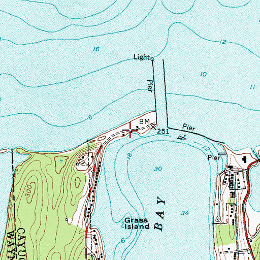 Topographic Map of The Boathouse Ramp, NY