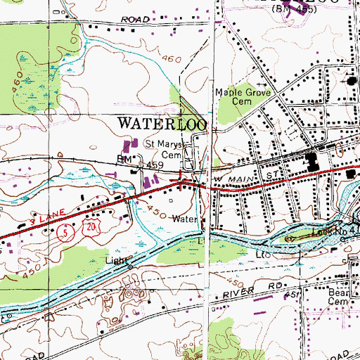 Topographic Map of Parr Harbor, NY