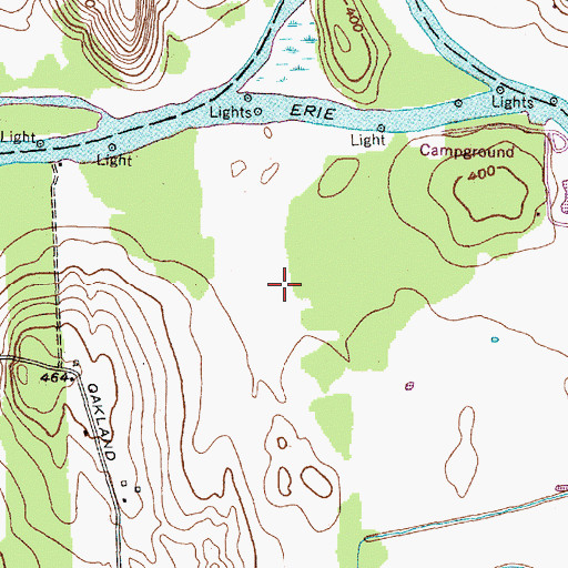 Topographic Map of River Forest Park, NY