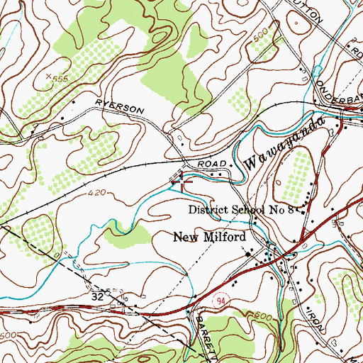 Topographic Map of Double Kill, NY