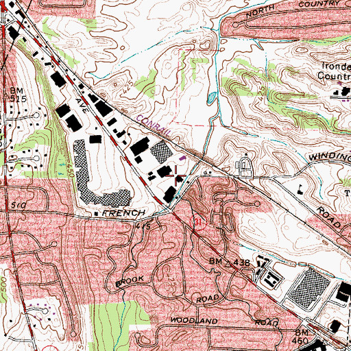 Topographic Map of West Brook, NY