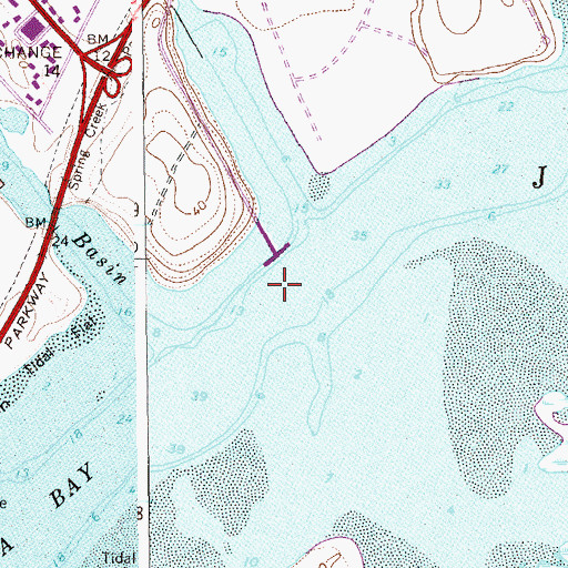 Topographic Map of North Channel, NY