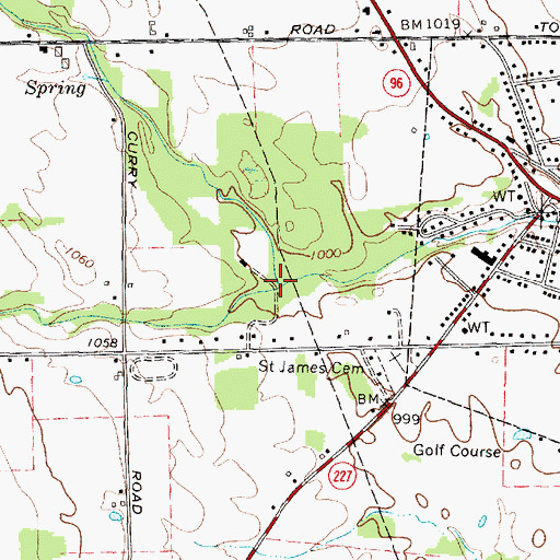 Topographic Map of Boardman Creek, NY