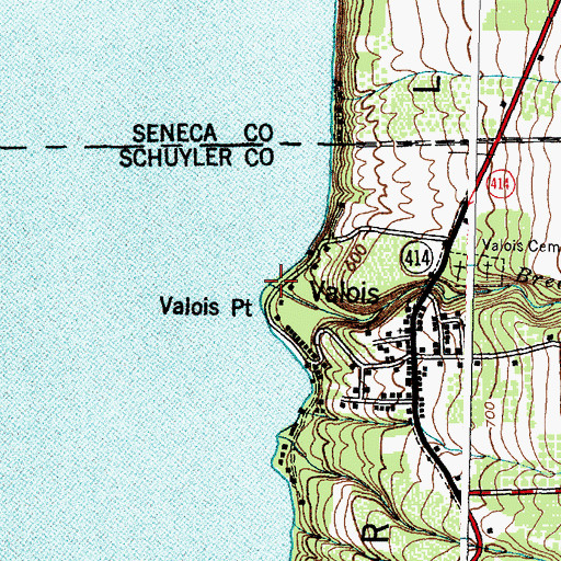 Topographic Map of Breakneck Creek, NY