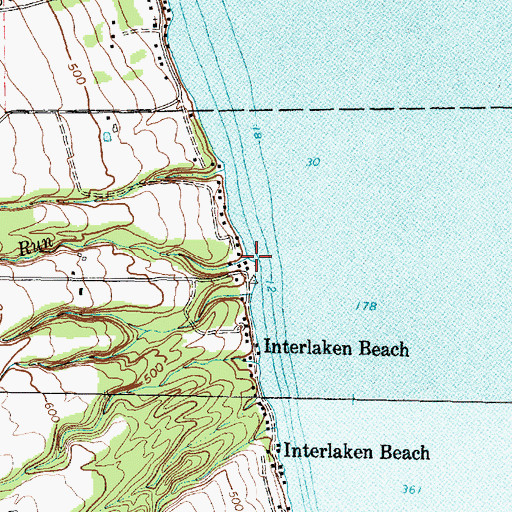 Topographic Map of Lively Run, NY