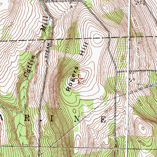 Topographic Map of Rogers Hill, NY