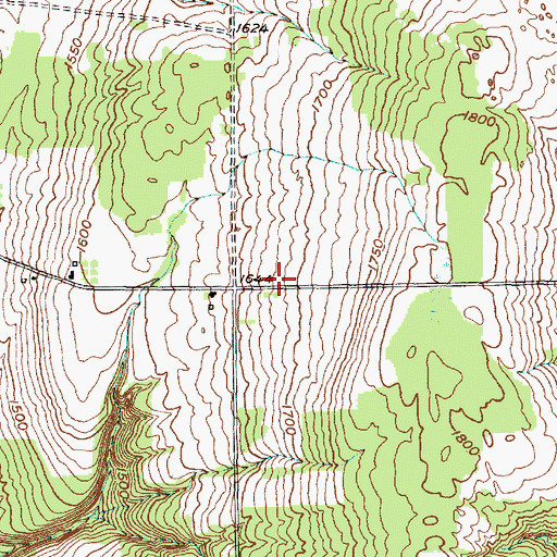 Topographic Map of Backbone Trailhead, NY