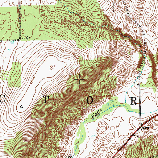 Topographic Map of South Slope Trail, NY