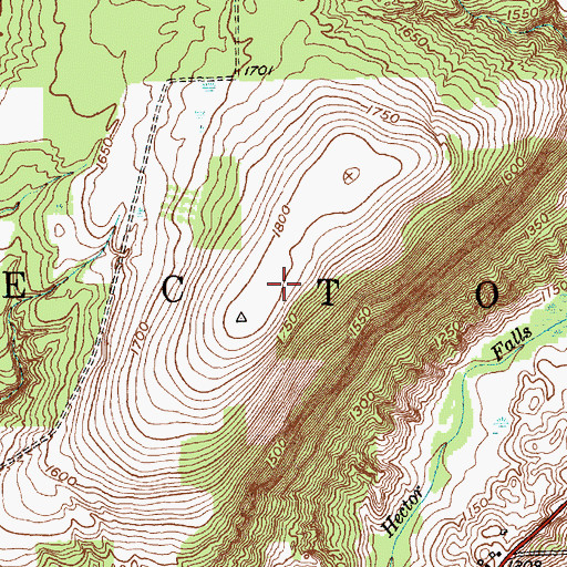 Topographic Map of Finger Lakes Trail, NY