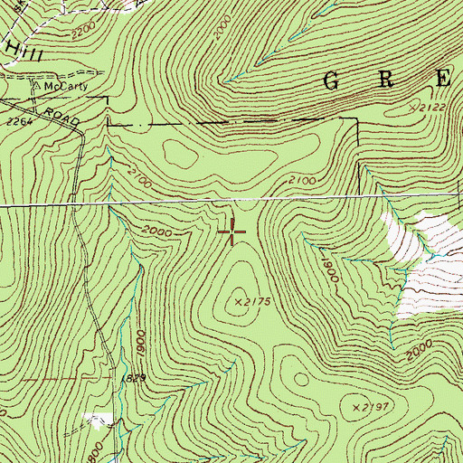 Topographic Map of Cattaraugus County, NY
