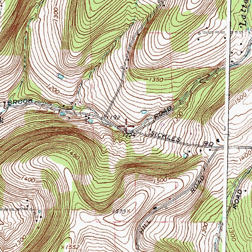 Topographic Map of Chemung County, NY
