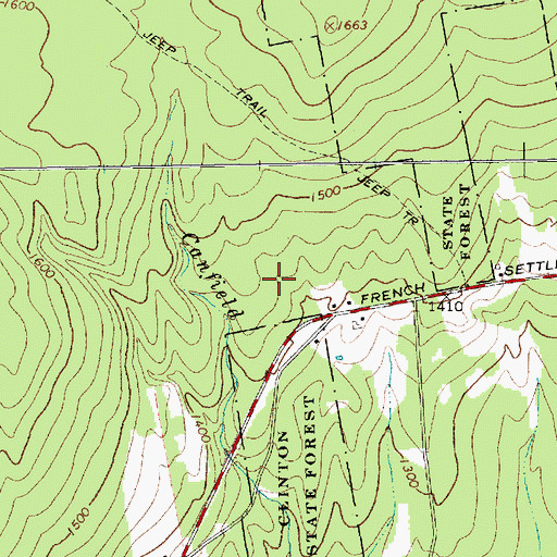 Topographic Map of Clinton County, NY