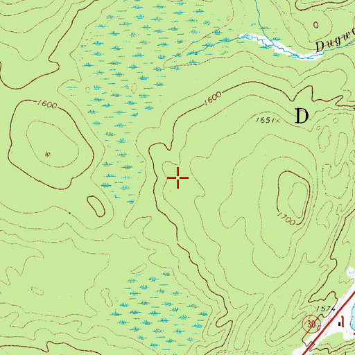 Topographic Map of Franklin County, NY