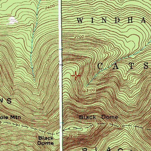 Topographic Map of Greene County, NY