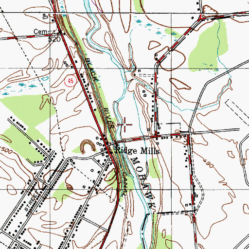 Topographic Map of Oneida County, NY