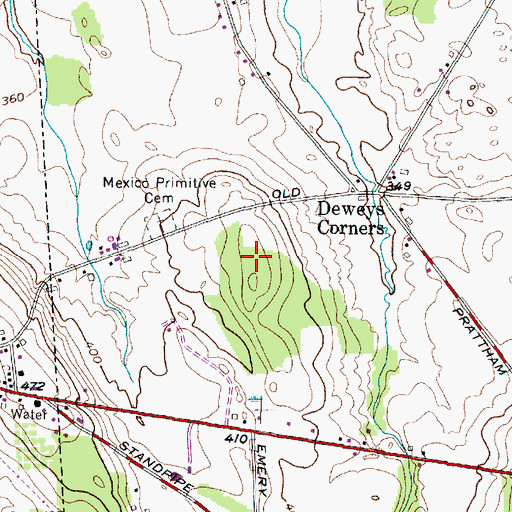 Topographic Map of Oswego County, NY