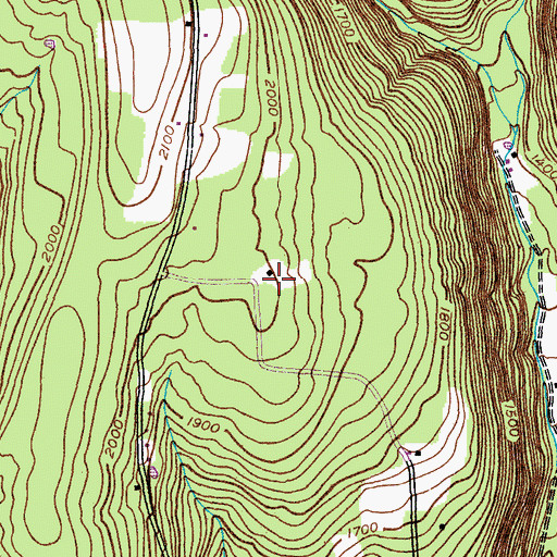 Topographic Map of Schoharie County, NY
