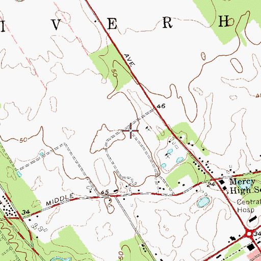 Topographic Map of Suffolk County, NY