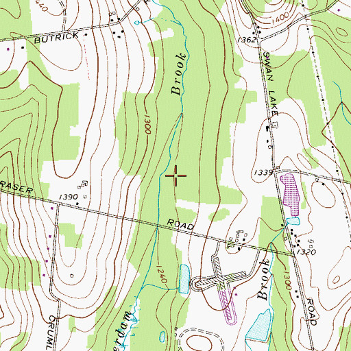 Topographic Map of Sullivan County, NY