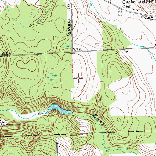 Topographic Map of Wyoming County, NY