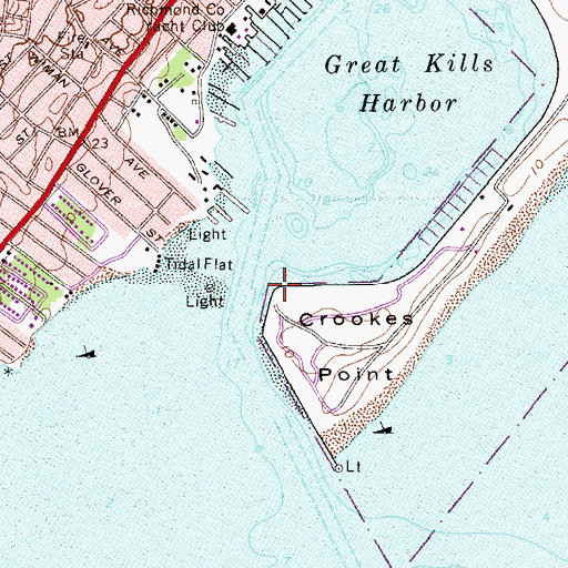 Topographic Map of Crookes Point, NY