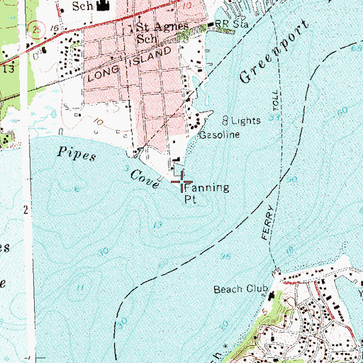 Topographic Map of Fanning Point, NY