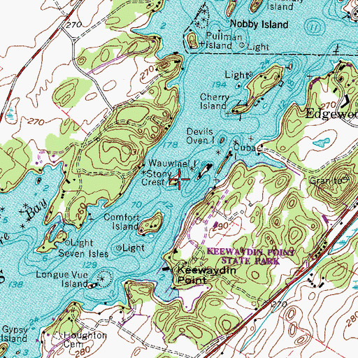 Topographic Map of Stony Crest, NY