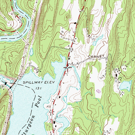Topographic Map of Swarte Kill, NY
