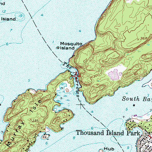 Topographic Map of The Narrows, NY