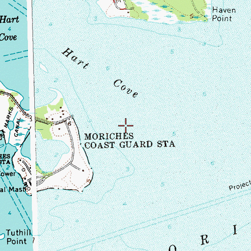 Topographic Map of Hart Cove, NY