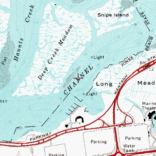 Topographic Map of Sloop Channel, NY