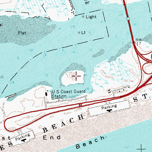 Topographic Map of Short Beach Island, NY