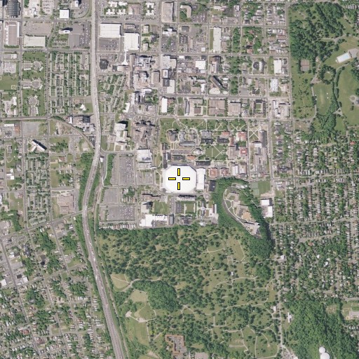 Aerial/Satellite Image of Archbold Stadium (historical), NY