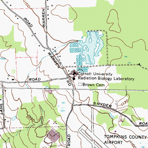 Topographic Map of Cornell University Radiation Biology Laborat, NY
