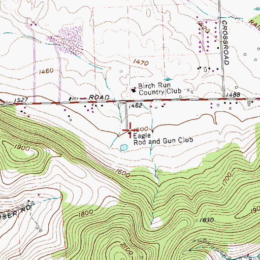 Topographic Map of Eagle Rod and Gun Club, NY