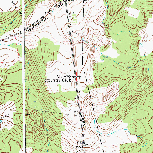 Topographic Map of Galway Country Club, NY