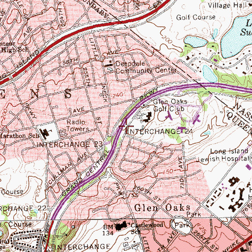 Topographic Map of Interchange 24, NY