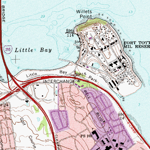 Topographic Map of Interchange 4, NY